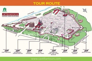 Intramuros Carriage Tour Route